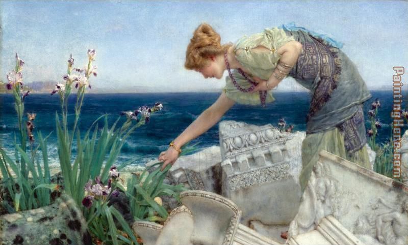 Among the Ruins painting - Sir Lawrence Alma-Tadema Among the Ruins art painting